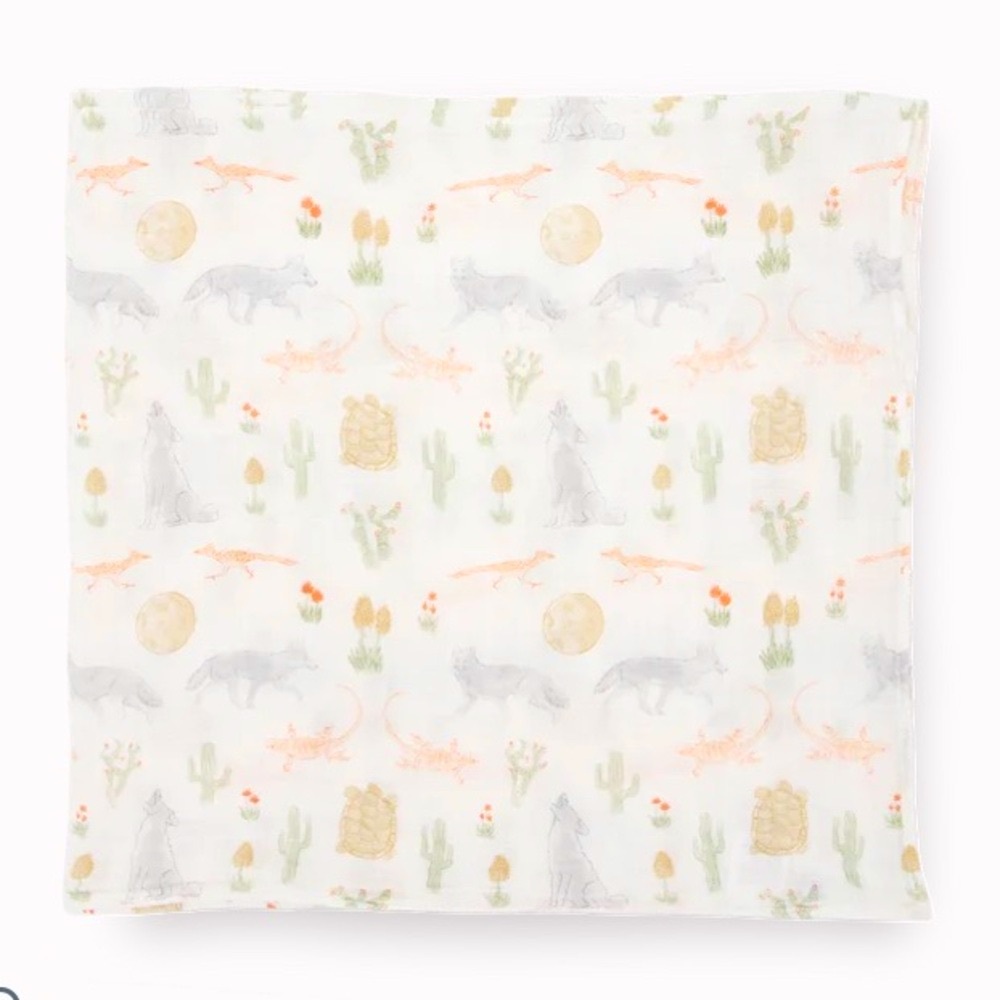 Kids Desert Animal Print Blanket